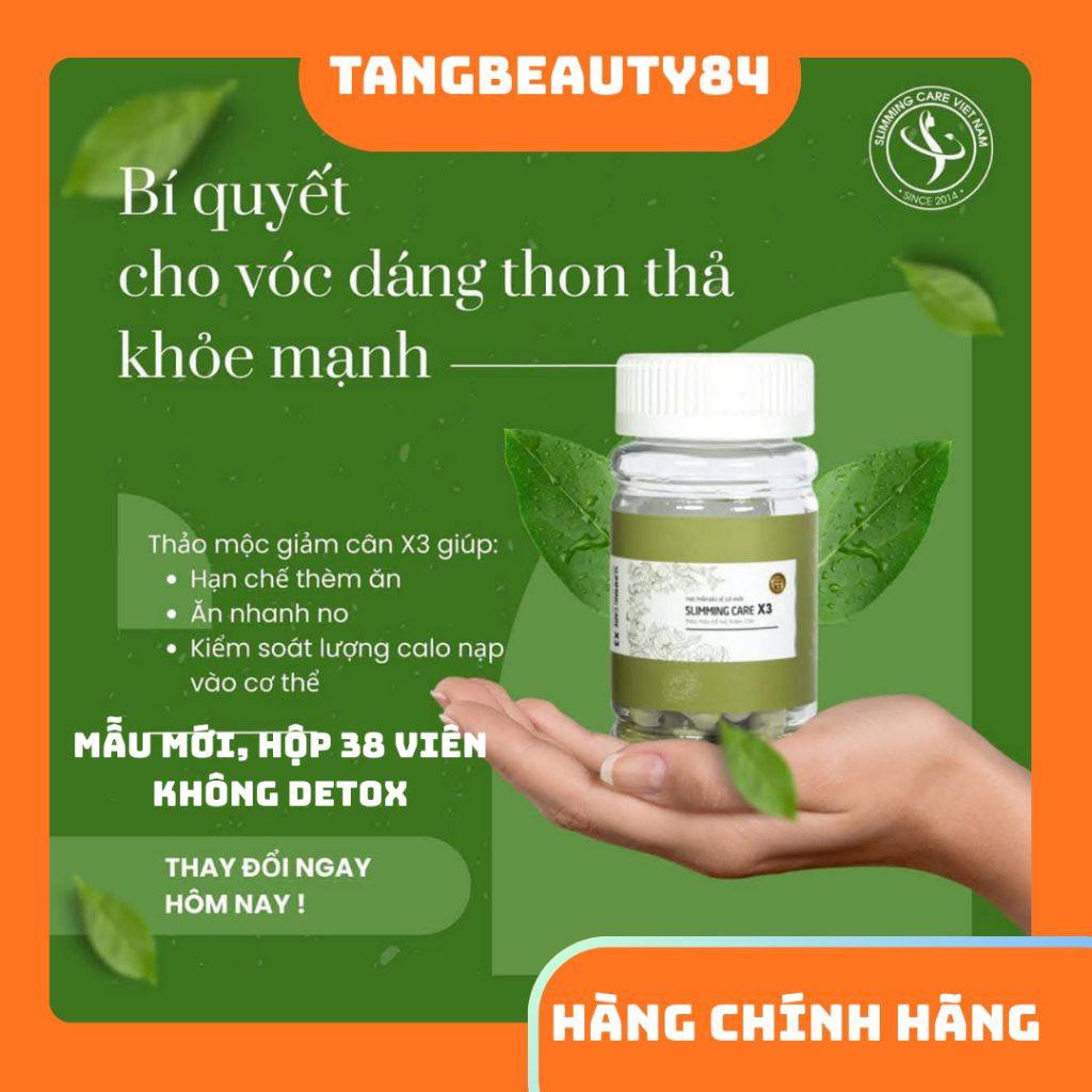 Trà Thảo Mộc Slim Care X3 Aura 38 viên