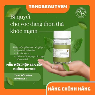  Mẫu mới 38 viên không detox. Trà Thảo Mộc Slim Care X3 38 viên 