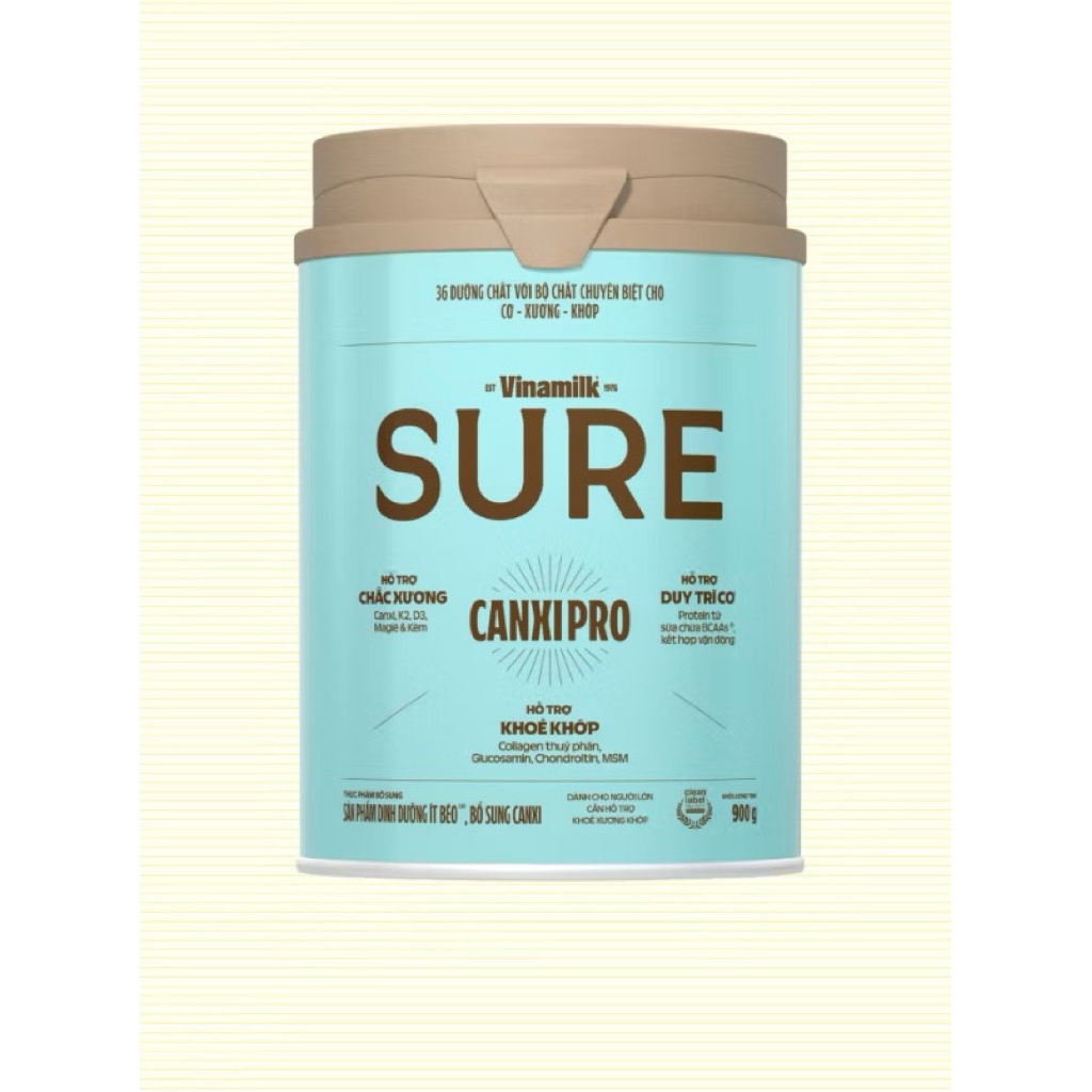 SỮA BỘT NGƯỜI LỚN VINAMILK CANXI PRO HỘP 400G( HSD T10-2027)