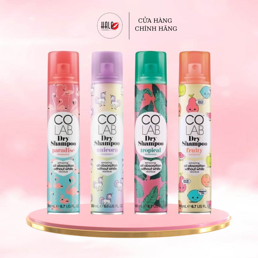 Dầu Gội Khô Colab Dry Shampoo 200ml