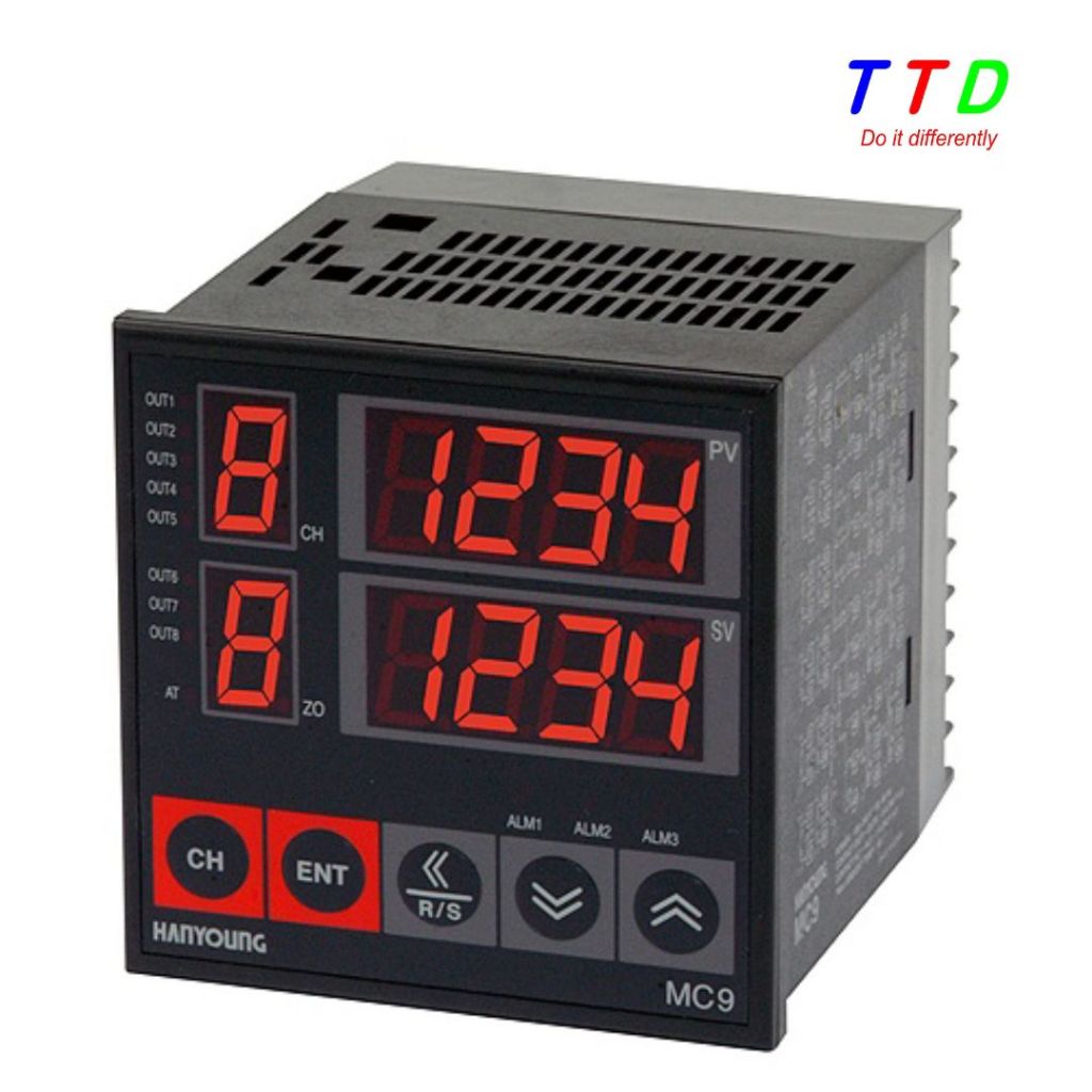 (DEAL MỞ BÁN)Bộ điều khiển nhiệt độ MC9-8D-D0-MM-N-2 Hanyoung