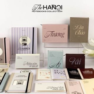  Sổ tay ghi chép nhật ký sổ vẽ sketchbook 190gsm a6 a5 vuông Crabit The Hanoi 
