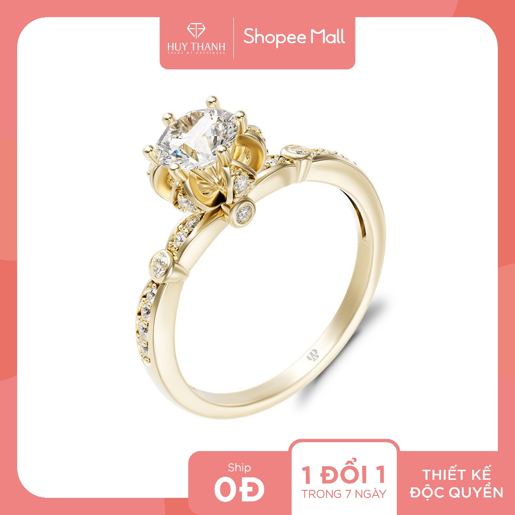 Nhẫn Nữ NDINO285 Vàng Tây Huy Thanh Jewelry