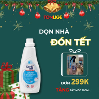  Nước Giặt Đồ Trắng Denkmit White Sensation 1L KHÔNG THUỐC TẨY Bảo Vệ Sợi Vải và Giữ Trắng Quần Áo 