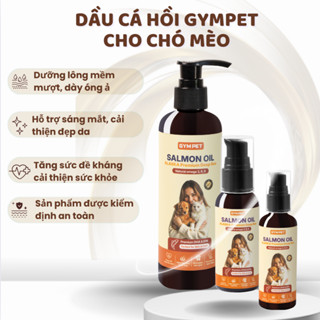  Dầu Cá Hồi Giảm Rụng Lông GymPet Cho Chó Mèo Giúp Đẹp Da Mềm Mượt Lông Ăn Ngon Bổ Não Chắc Xương 