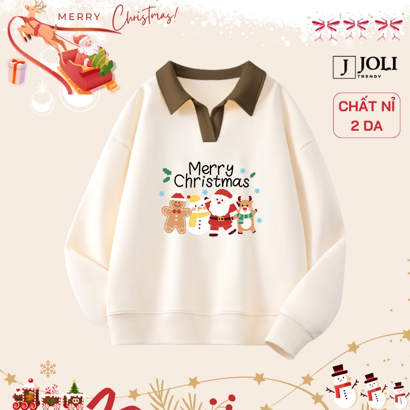 Áo Sweater Cổ V Chất Nỉ 2 Da BST 06 Big Eye By JOLI Form Rộng Dáng Unisex Dành Cho Nam Nữ | BigBuy360 - bigbuy360.vn