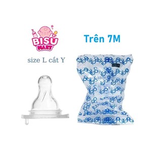 Combo 5 Núm vú Cổ Hẹp AGI núm ty silicon mềm cho bé Size S M L