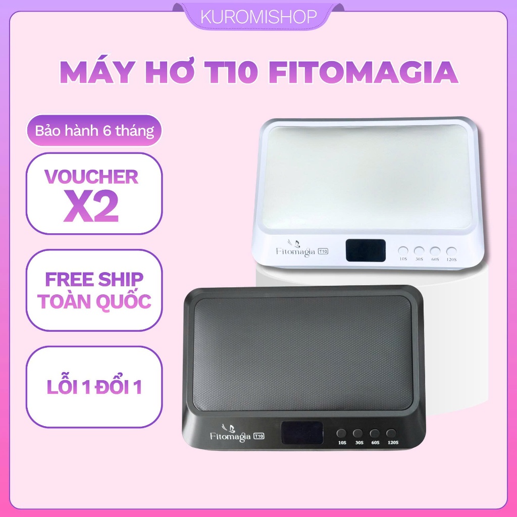 Máy Hơ Gel Fitomagia T10 Mới - Công Suất 80W 60 Bóng , Hơ Nhanh Khô, Có Cảm Ứng - Bảo Hành 6 Tháng