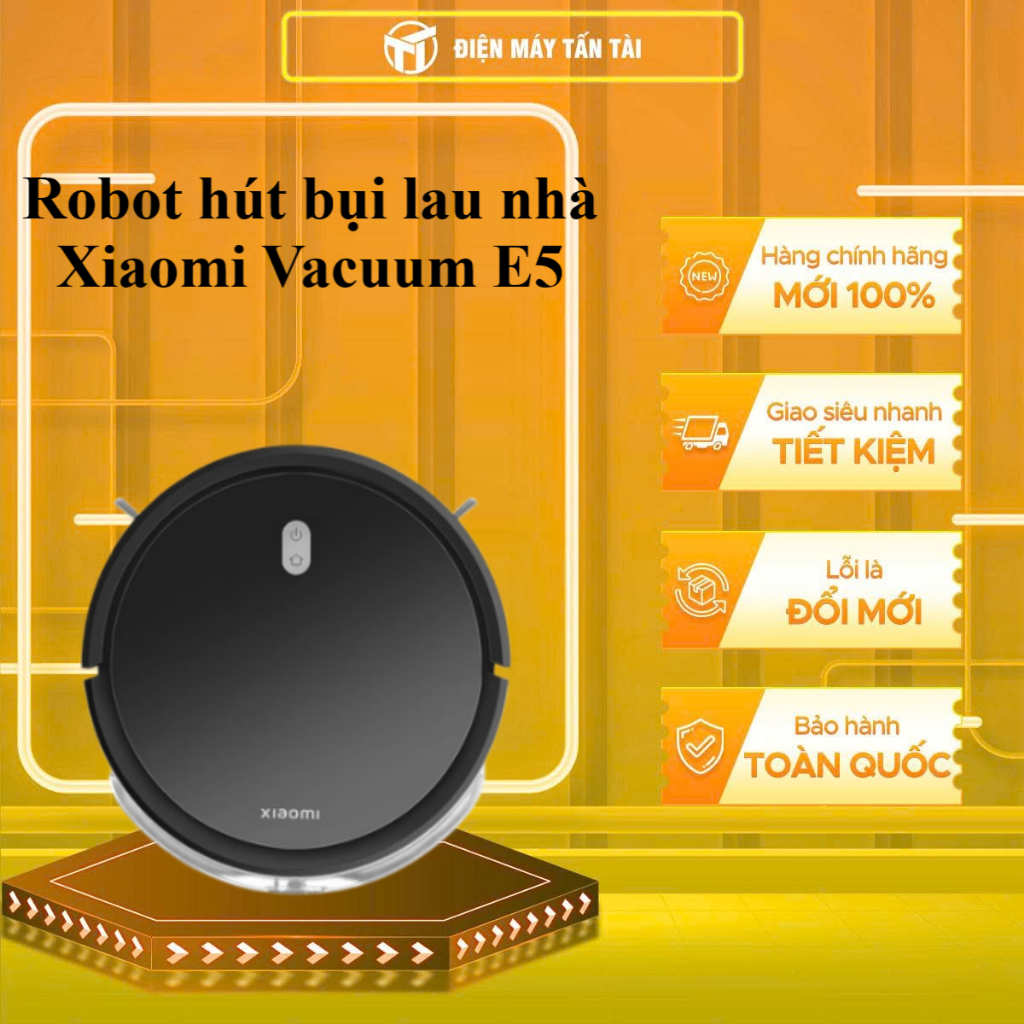 E5 BLACK/E5 WHITE - Robot hút bụi lau nhà Xiaomi Vacuum E5 - GIAO TOÀN QUỐC