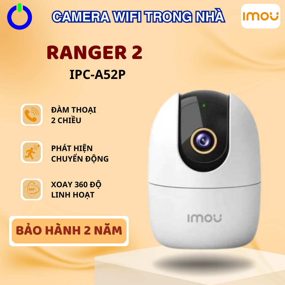 Camera WiFi IMOU Trong Nhà A52P A32EP C32EP K2MP A52P PRO đàm thoại 2 chiều, phát hiện chuyển động -
