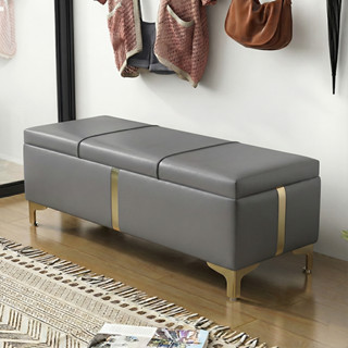 Ghế sofa da chờ băng dài ghế hộp chứa đồ trang trí bàn trà cửa hàng spa decor phòng IGA- GC32 