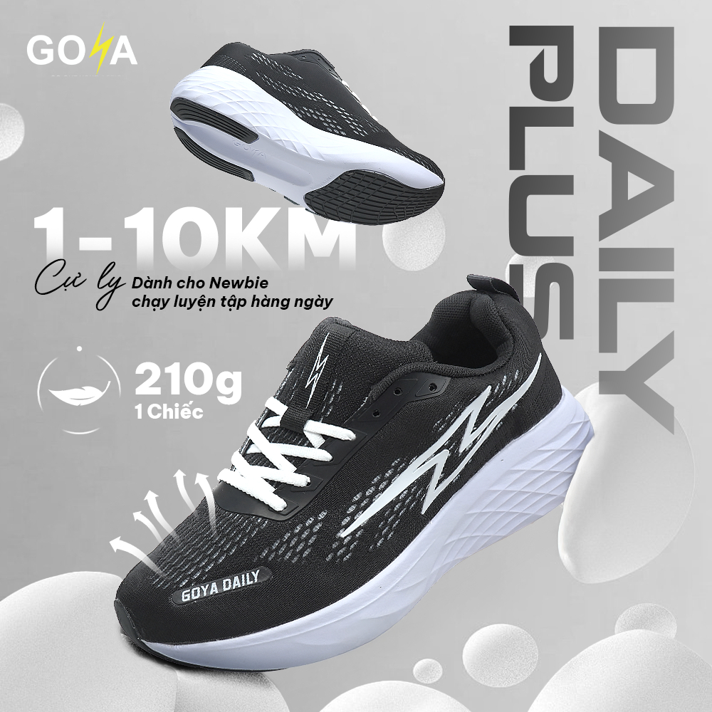 Giày thể thao đa năng nam nữ Goya Daily năm 2026 full màu - nhẹ êm, vải dệt thoáng khí