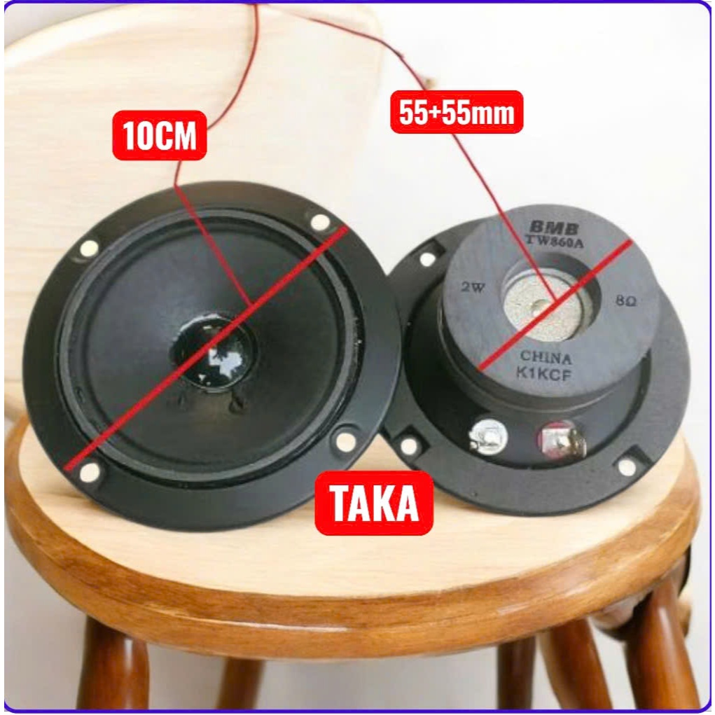 2 Loa treble  BMB 10CM từ kép nhập China xịn công suất 150W