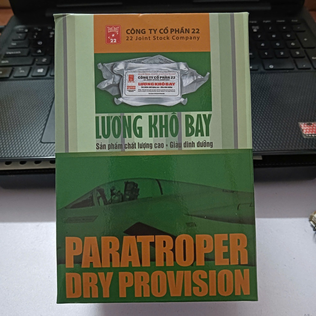 Lương khô bay quân đội hộp 1kg- Sản phẩm QDNDVN- Lương khô dinh dưỡng