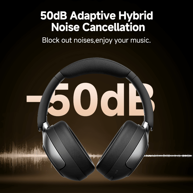 Tai Nghe Chụp Tai Không Dây QCY H3 Pro (BL v5.4, 55H, 50dB ANC, Hi-Res Audio & LDAC, Custom App & Dual Connectivity) | BigBuy360 - bigbuy360.vn