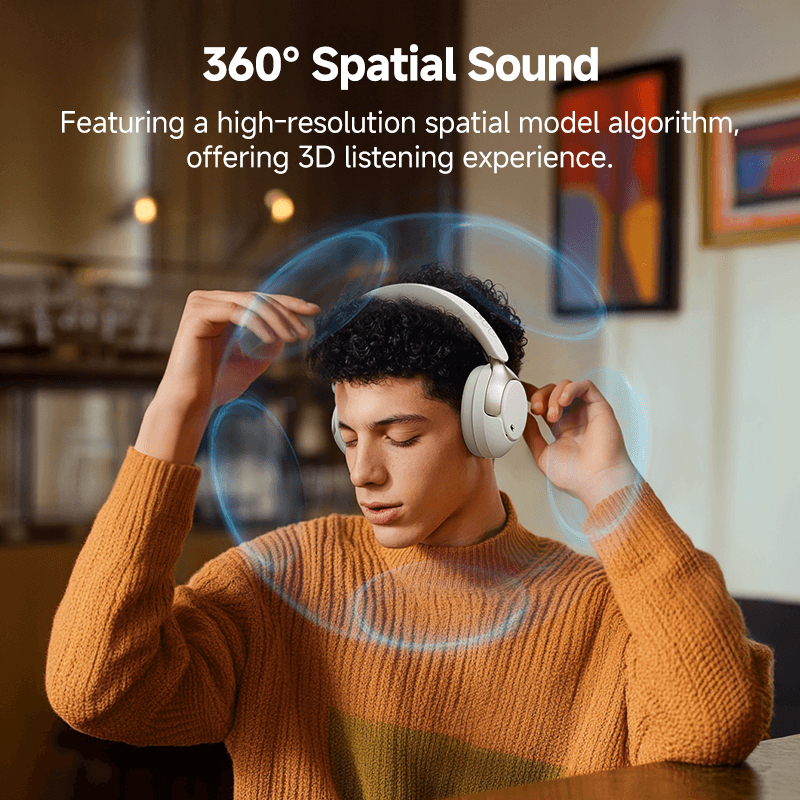 Tai Nghe Chụp Tai Không Dây QCY H3 Pro (BL v5.4, 55H, 50dB ANC, Hi-Res Audio & LDAC, Custom App & Dual Connectivity) | BigBuy360 - bigbuy360.vn