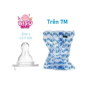 Núm vú Agi Cổ Hẹp núm ty silicon mềm cho bé Size S M L