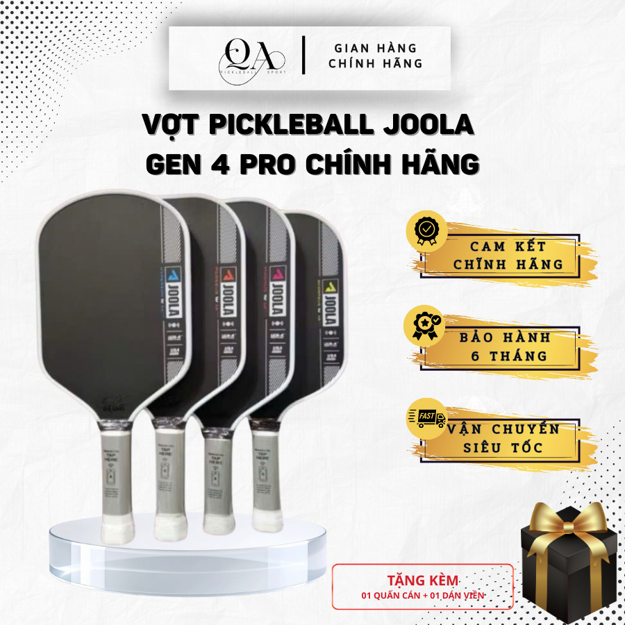 Vợt Pickleball Joola Gen 4 Chính Hãng | 14&16mm | Tặng Quấn Cán + Dán Viền