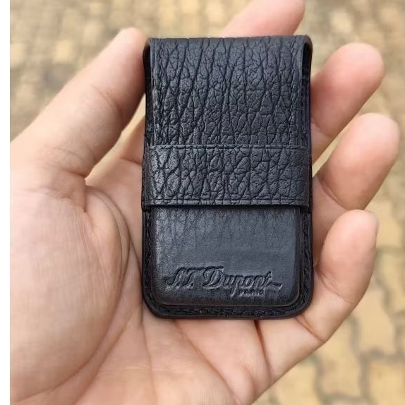 Bao Da ST.DUPONT 2 Line Chính Hãng - Bao Da Dupont Da Bò + Da Cá