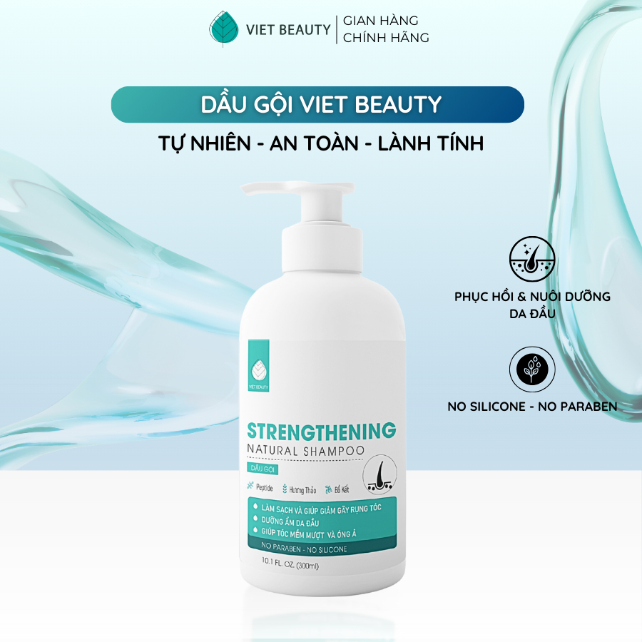 [SHOPEE TRỢ GIÁ] Dầu gội chăm sóc da đầu Việt beauty giúp kiềm dầu, phục hồi da đầu khỏe mạnh 300ml