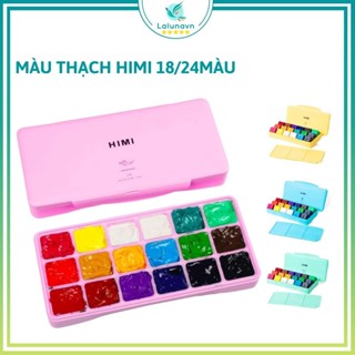  Màu Gouache MIYA -  HiMi dạng thạch bộ 18 24 mầu Lalunavn - B76 