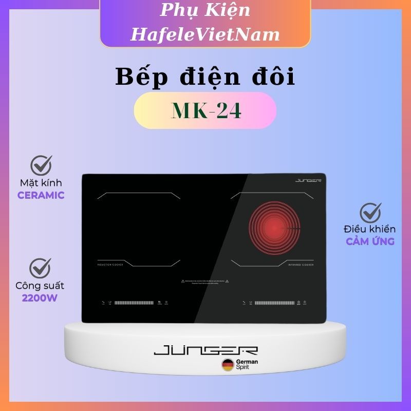 Mua Bếp Điện Đôi JUNGER MK-24 – Tặng Bộ nồi inox Junger JC 100 ( 13 món)