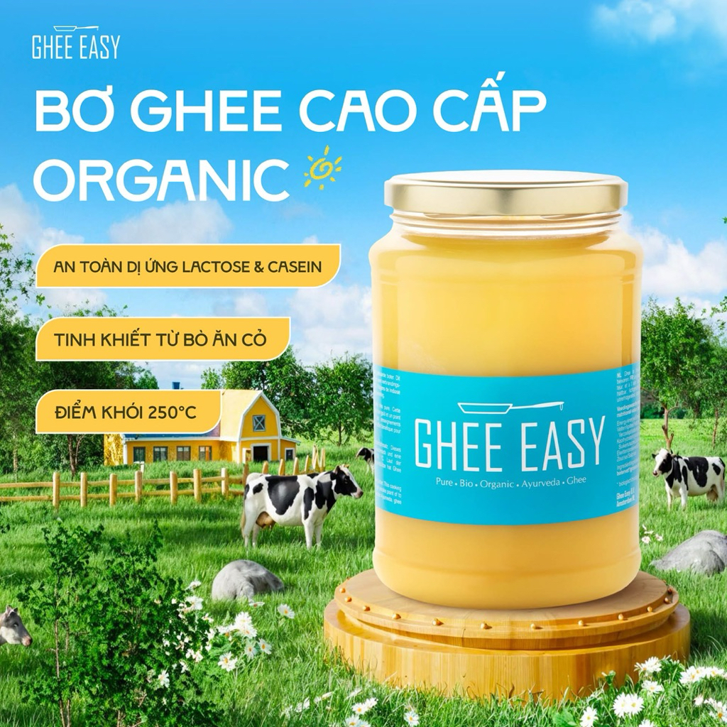 Bơ Ghee Hữu Cơ EASY–Ghee Butter Organic_ Dành Cho Bé Ăn Dặm & Gia Đình