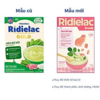 Bột ăn dặm vinamilk ridielac gold heo bó xôi - hộp giấy 200g.