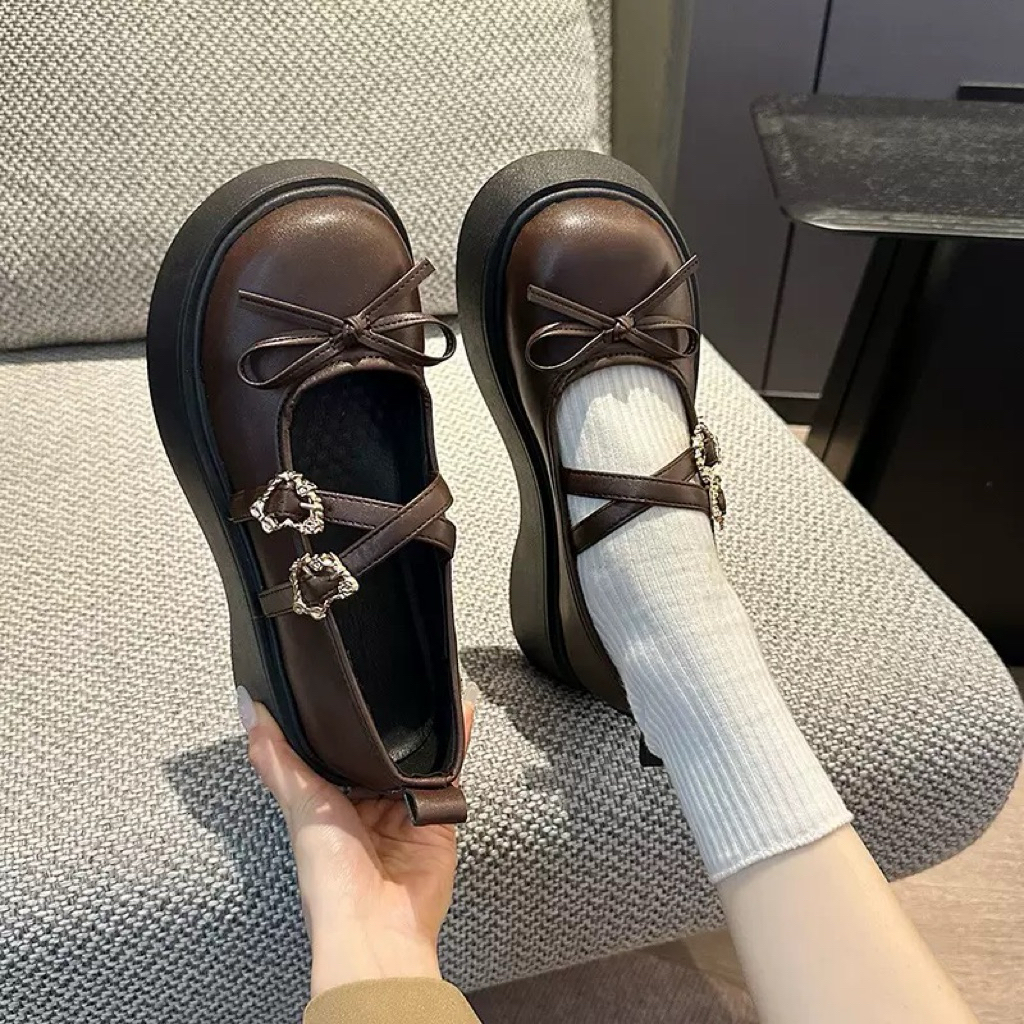 Giày búp bê nữ độn đế 5cm gắn mác Z cao cấp | BigBuy360 - bigbuy360.vn