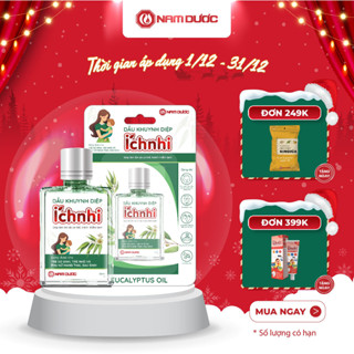  Dầu khuynh diệp Ích Nhi lọ 30ml giúp làm ấm da cơ thể tránh nhiễm lạnh tinh dầu khuynh diệp cho bé 