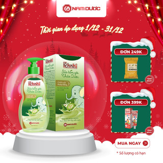  Sữa tắm gội thảo dược Ích Nhi chai 200ml sữa tắm cho bé giúp giảm mụn nhọt,hăm da,rôm sảy,ngứa dưỡng da 
