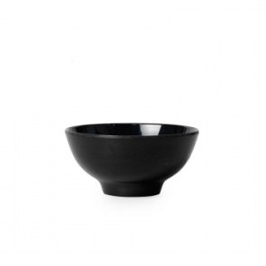 Chén Cơm Nhựa Melamine Đen Trắng – Loại Dày, Bền Đẹp, Nhà Hàng Quán Ăn -CO11
