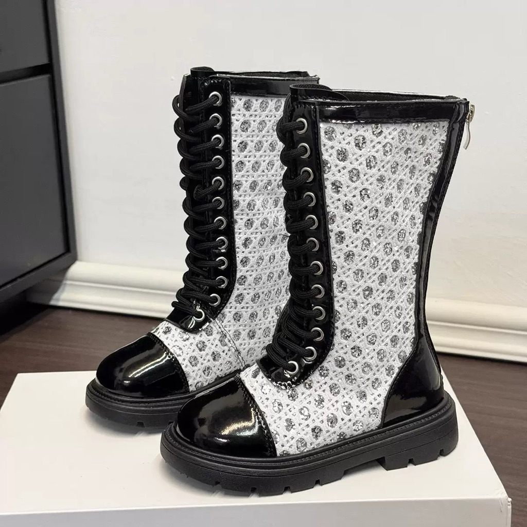 Boot Cho Bé Gái Boot Lấp Lánh Thời Trang Cao Cấp Cho Bé Gái
