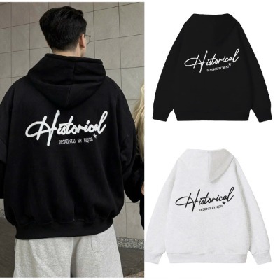 W Áo khoác Chất Nỉ Loại 1- Áo Khoác HISTORICAL Nỉ Hoodie Zip COTTON Thêu Xù NQ30 - HD HISTORICAL For
