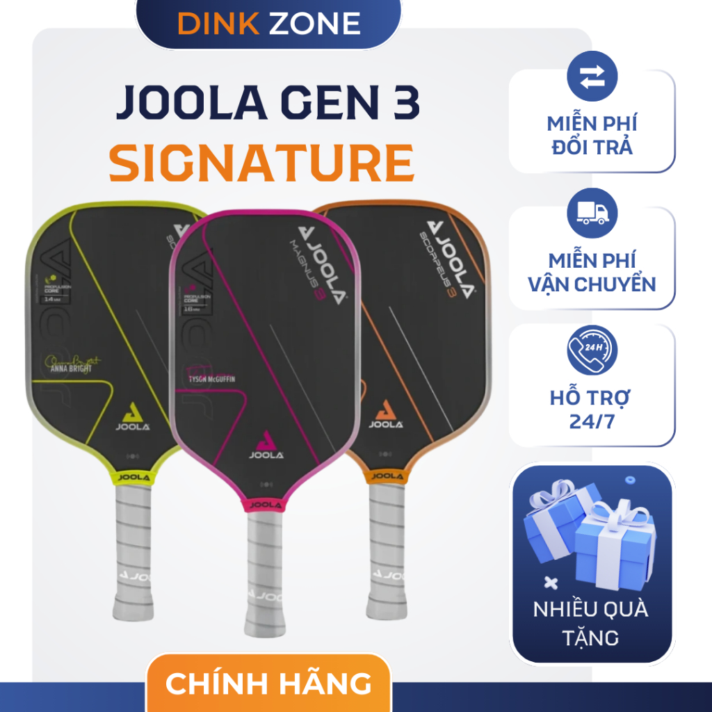 Vợt Pickleball JOOLA Gen 3 Chính Hãng – Carbon Power – Kiểm Soát Chuẩn Xác – Đạt Chuẩn USAPA