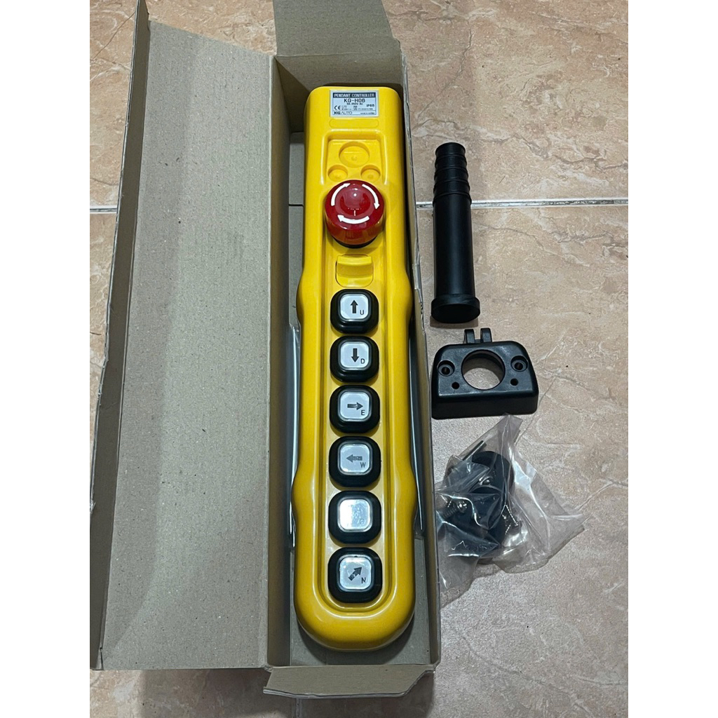 ✅ Tay bấm điều khiển cầu trục KG-H06EAAA, KG-H06ECCC (1 cấp tốc độ) và (2 cấp tốc độ) KG-H02, KG-H04