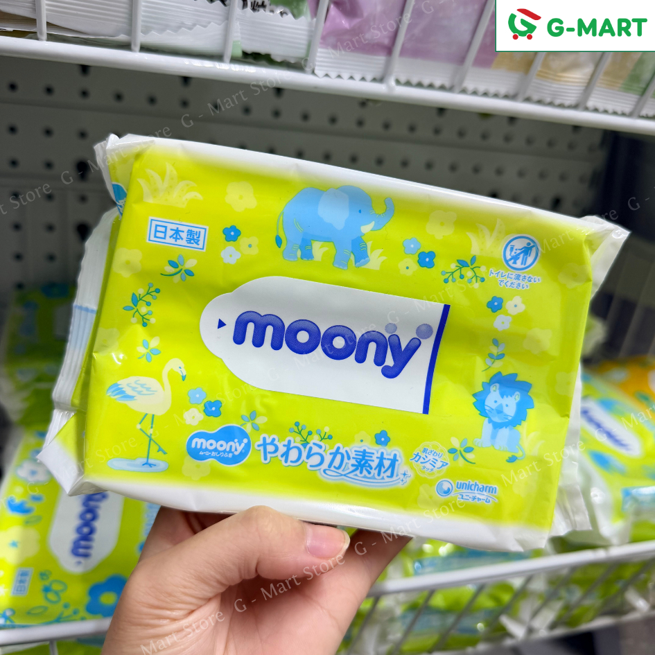 ( COMBO 3 ) Khăn Giấy Ướt Moony 80 Tờ Nhật Bản  GMART STORE VN