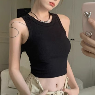 Áo Ba Lỗ Nữ CinZy SG Basic Len Gân Form Ôm Dáng Co Giãn Thoáng Mát - Áo Tank Top Nữ Mùa Hè CR13