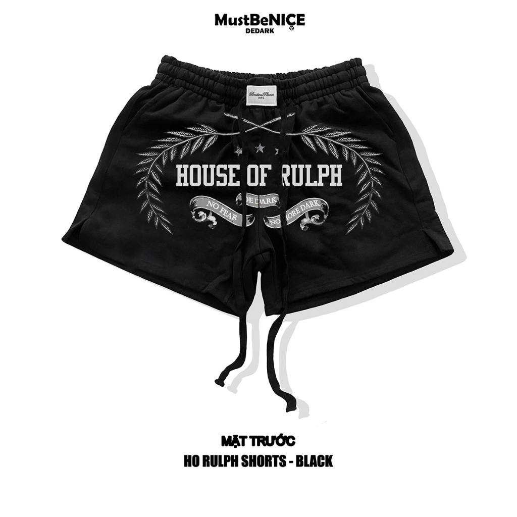 Quần Short 𝐇𝐎𝐔𝐒𝐄 𝐎𝐅 𝐑𝐔𝐋𝐏𝐇 BLACK DEDARK nam/nữ.