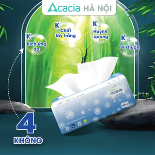 Combo 10 gói Giấy ăn rút lụa cao cấp ACACIA 480 tờ (160 lần rút), 3 lớp