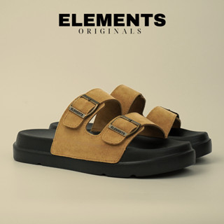   TẶNG VỚ  E12DN - Dép ELEMENTS Originals Suede Sandals Dép quai da microfiber - Dép Nam Nữ Unisex 