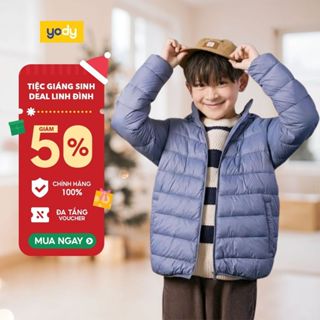  Áo khoác phao trẻ em 4S YODY mùa đông cho bé dài tay có mũ ấm áp KCPJ25F038 