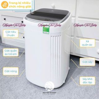    PHIÊN BẢN MỚI   Máy giặt mini kèm sấy khô Moaz bebe MB119 - Lồng giặt 3.5kg - Bảo hành chính hãng 12 tháng 