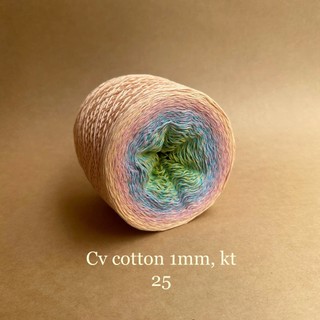Sợi cầu vồng Cotton 1mm, kim tuyến đan móc, áo, váy, khăn Chou.ihandmade