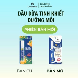 [NHÃN MỚI COFUSIONS] Dầu dừa Tinh Khiết dưỡng môi Cofusions - Chai 2ml - Coconut Oil For Lips