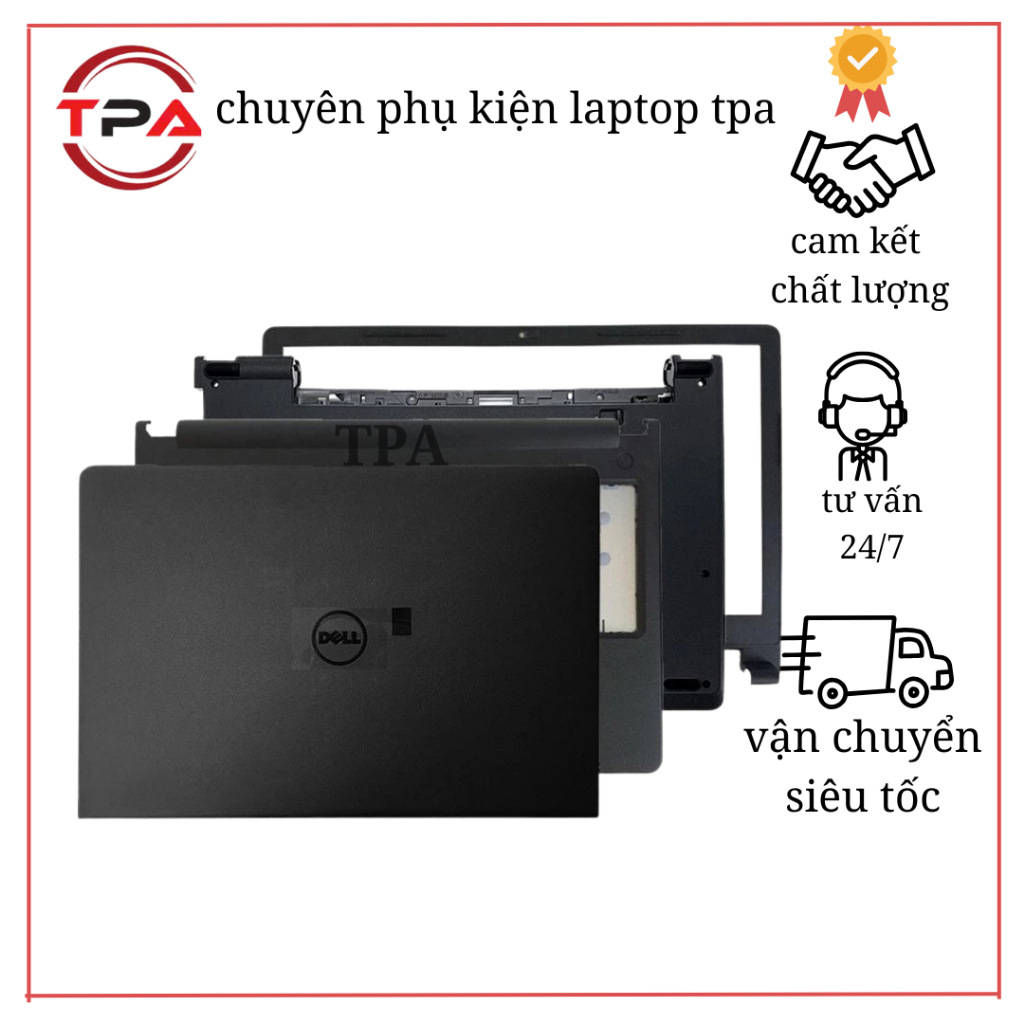 bộ vỏ laptop dell vostro 3468 3459 3480 3458 (hàng zin bóc máy)