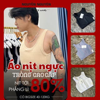  Áo Nịt Ngực Tròng Cổ Tomboy Gen Thun Viền Nhỏ Không Gài Thể Thao Tập Gym Nữ Ba Lỗ Thun Trơn Cotton Bigsize Nguyễn Nguyên 