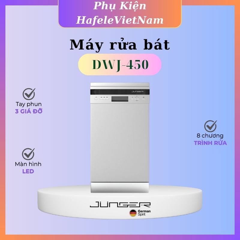 MÁY RỬA BÁT JUNGER DWJ-450 – GỌN NHẸ, SẠCH SÂU, TIẾT KIỆM TỐI ƯU