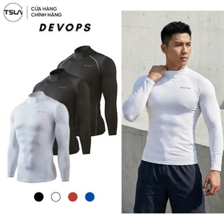 Áo giữ nhiệt TSLA nam LÓT LÔNG cừu cổ cao vải mềm mịn mỏng thoáng khí co giãn tốt DEL1006