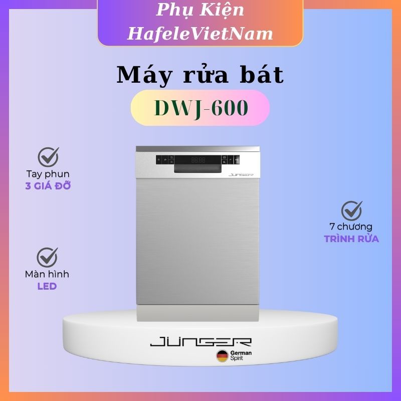 Máy rửa bát đĩa 14 bộ Junger DWJ-600 – GIẢI PHÁP RỬA BÁT HIỆN ĐẠI CHO GIA ĐÌNH VIỆT